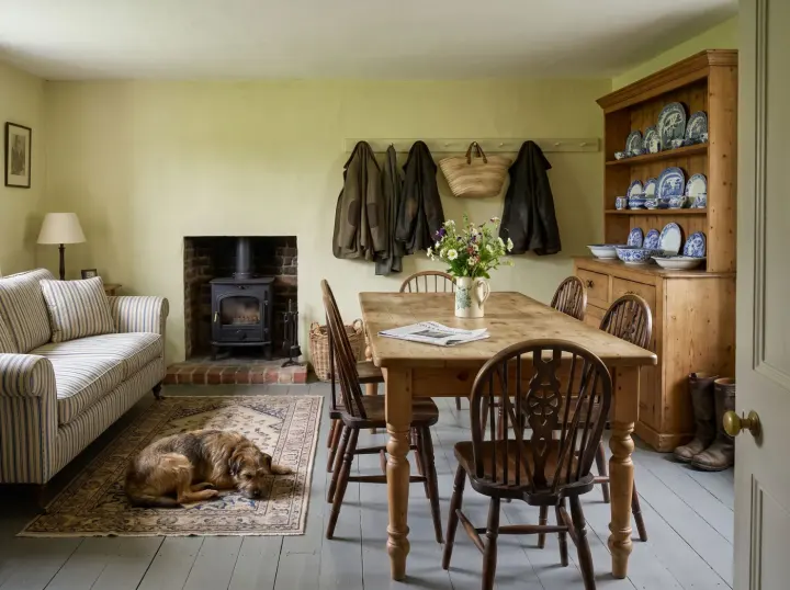 Farmhouse interior inspiration for a room makeover