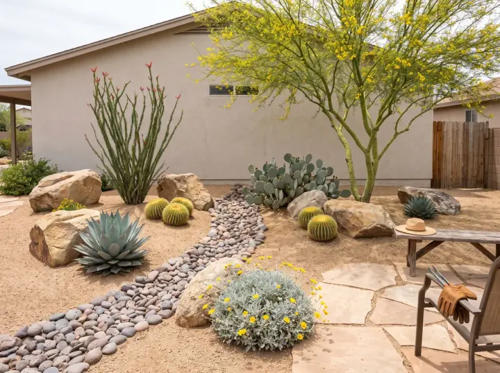 Desert garden and landscape design inspiration