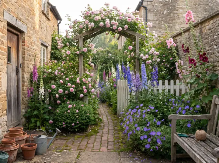 English Cottage garden and landscape design inspiration