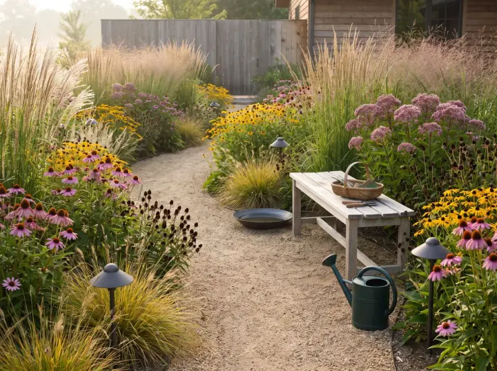 Naturalistic Meadow garden and landscape design inspiration